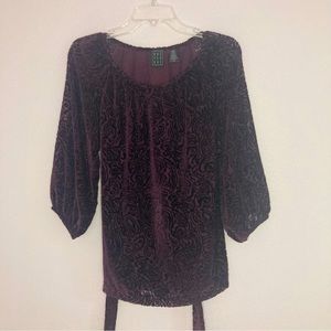 Due Per Due velvety blouse